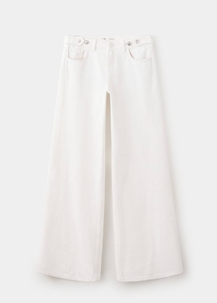 Wide-leg jeans with belt loop detail — Off White