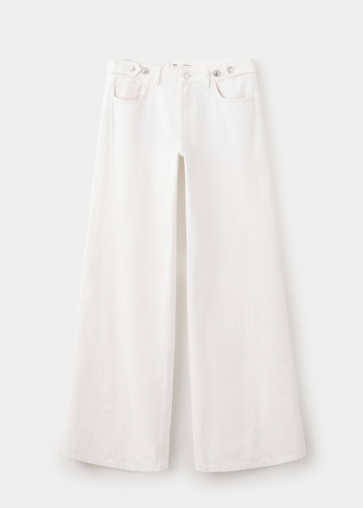 Wide-leg jeans with belt loop detail — Off White