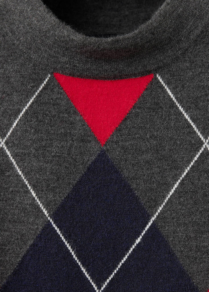 Argyle-knit vest - thumbnail 6