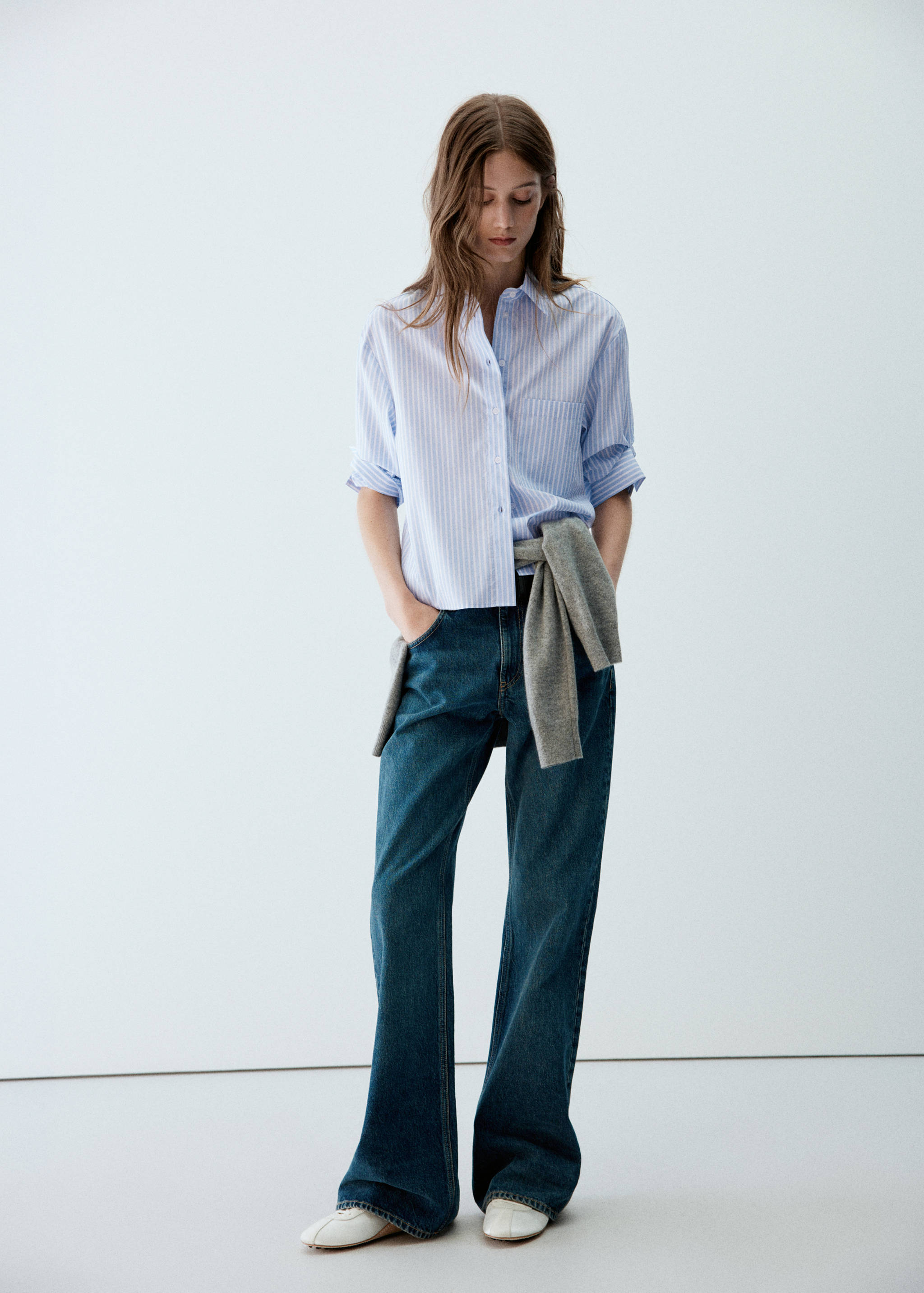 Striped shirt with strass - General plane