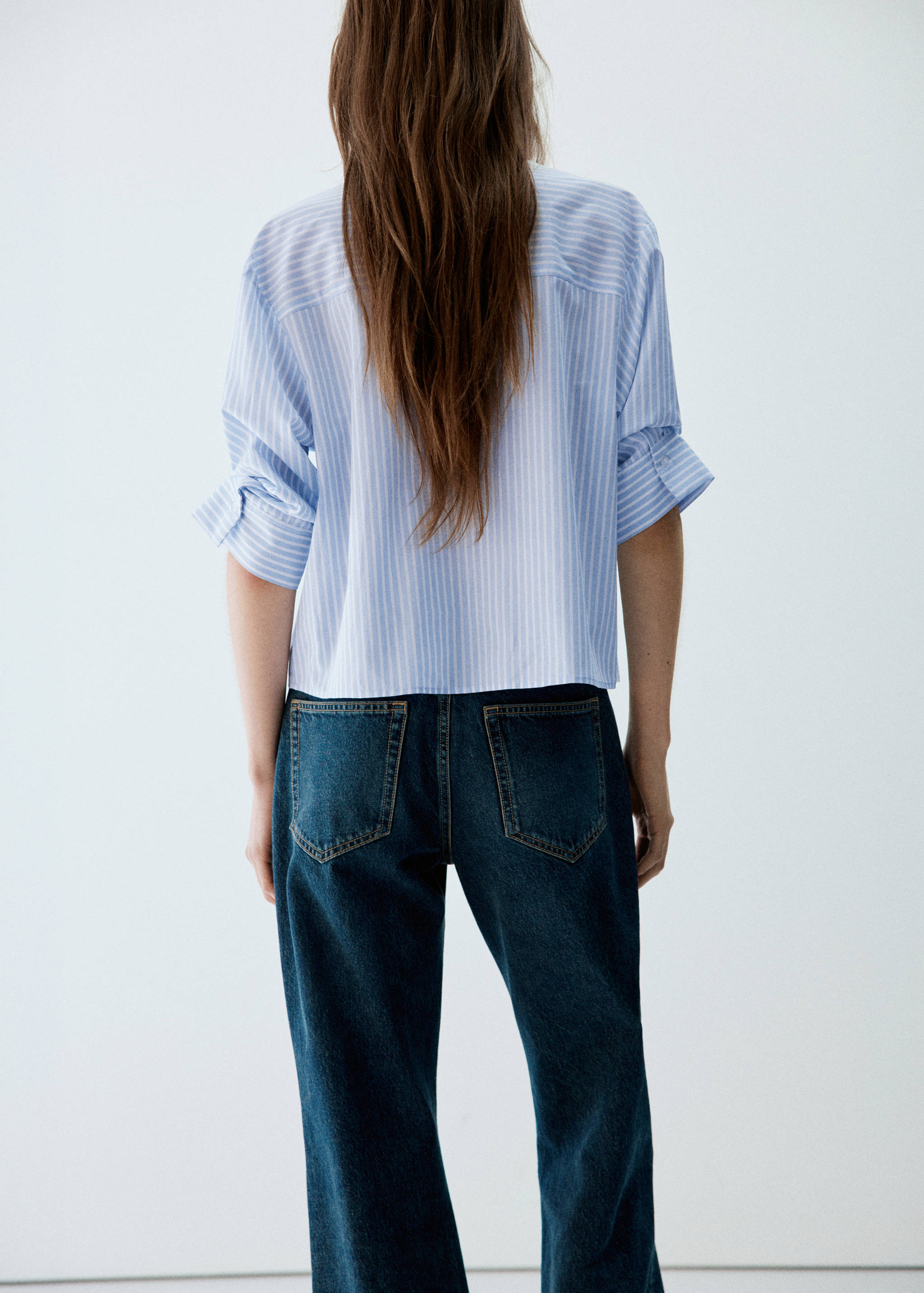 Striped shirt with strass - Reverse of the article