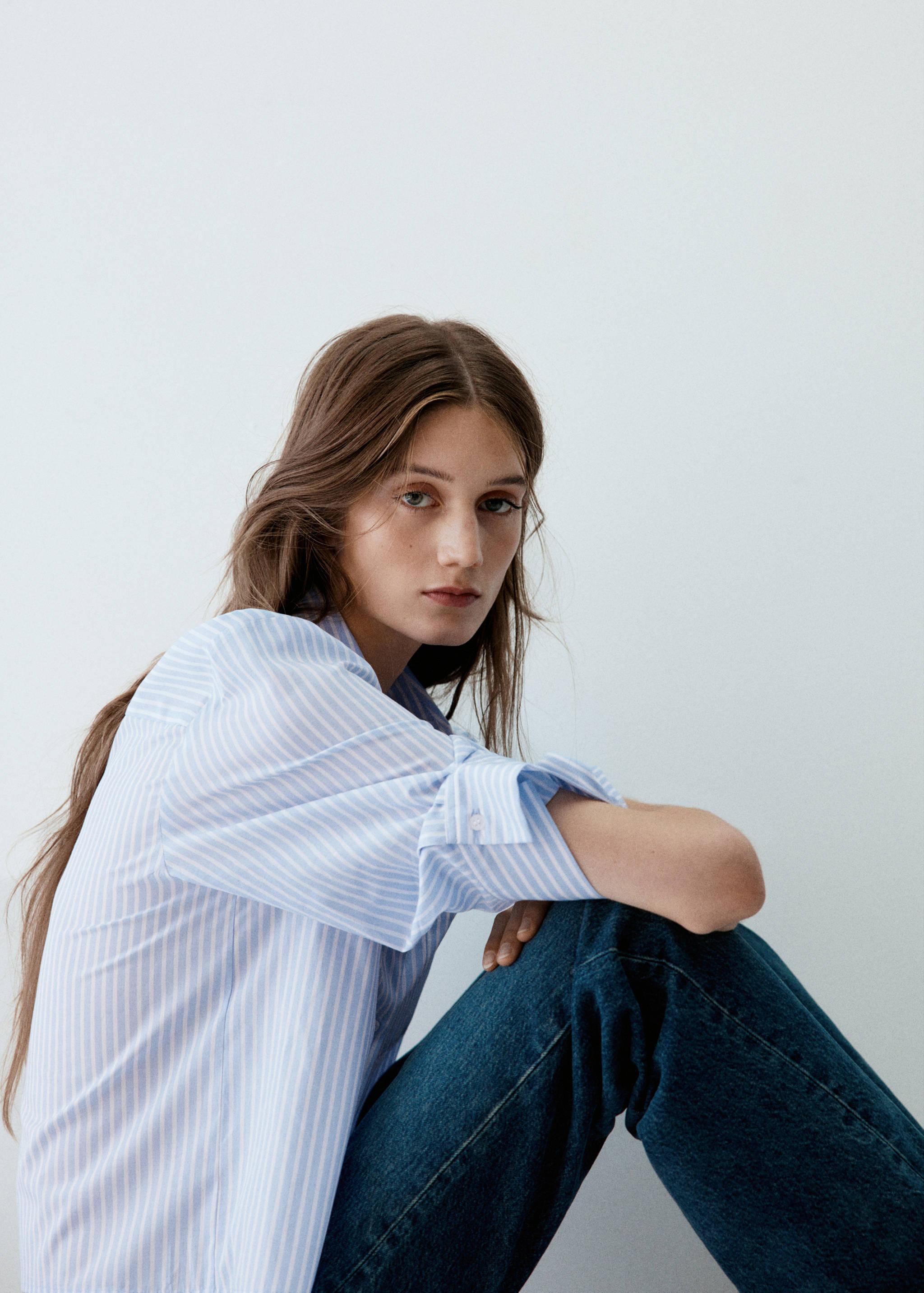 Striped shirt with strass - Details of the article 1