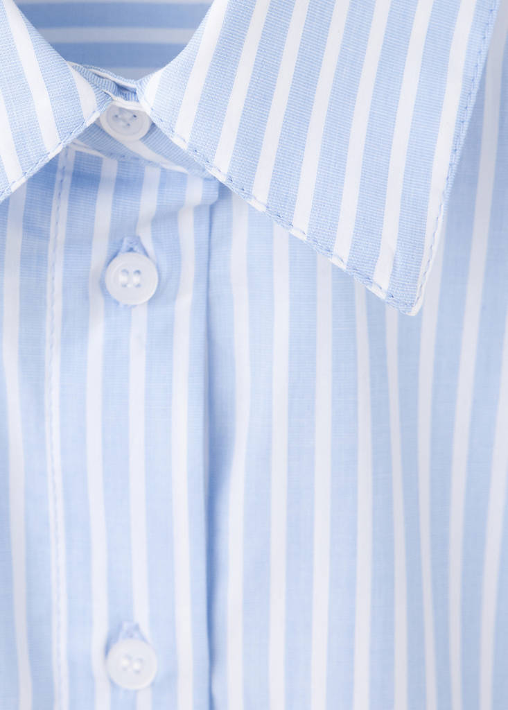Striped shirt with strass — Sky Blue
