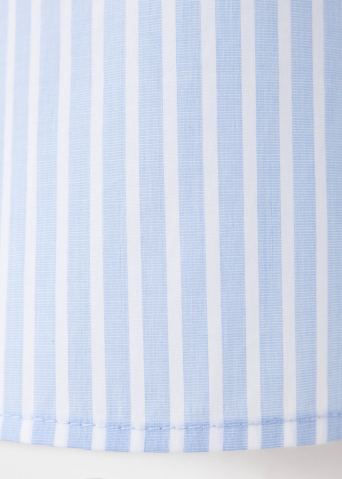 Striped shirt with three-quarter sleeves — Sky Blue