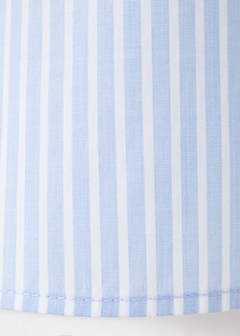 Striped shirt with three-quarter sleeves — Sky Blue 7