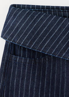 Wide leg pinstriped jeans — Open Blue 6