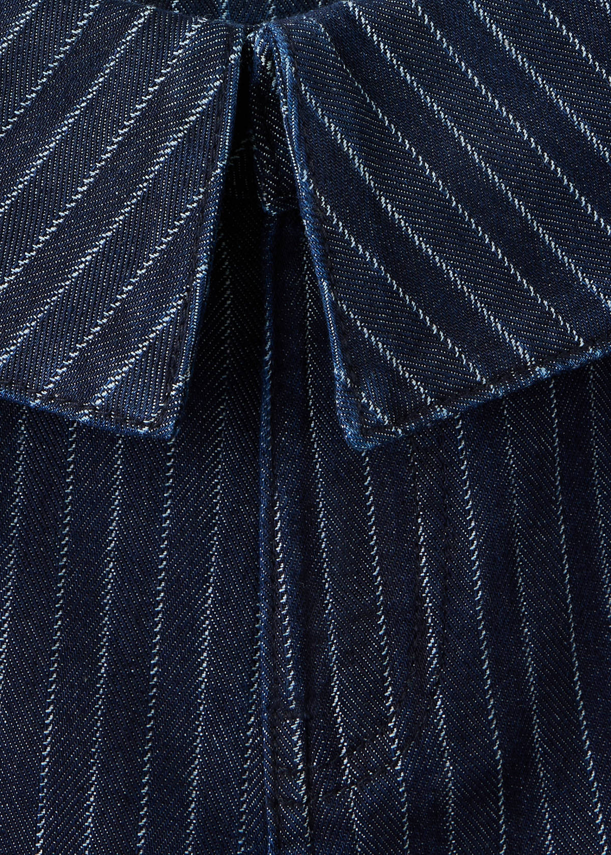 Wide leg pinstriped jeans — Open Blue
