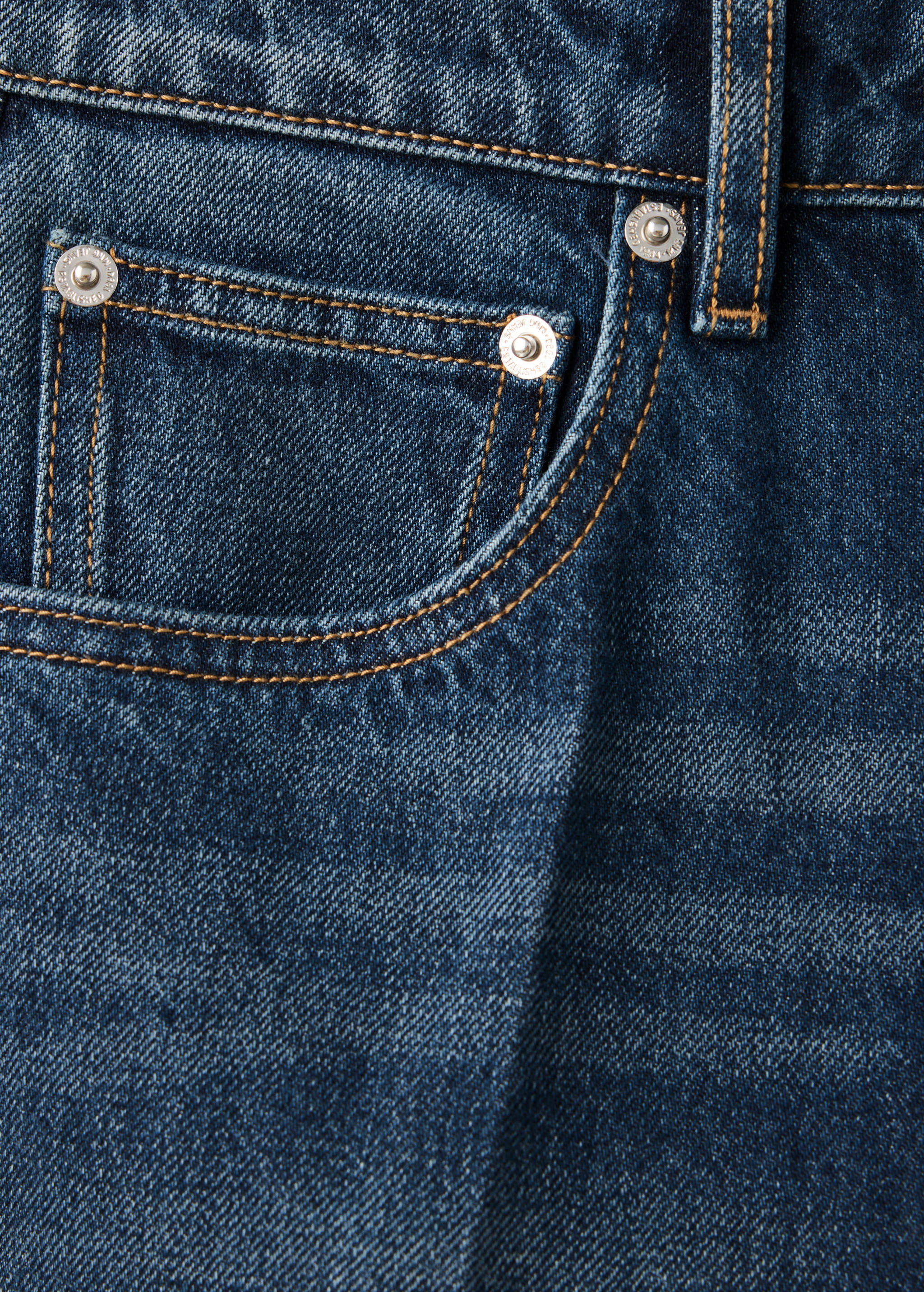 High waist straight jeans - Details of the article 0