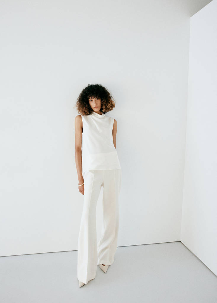 Draped high-neck top - thumbnail 8