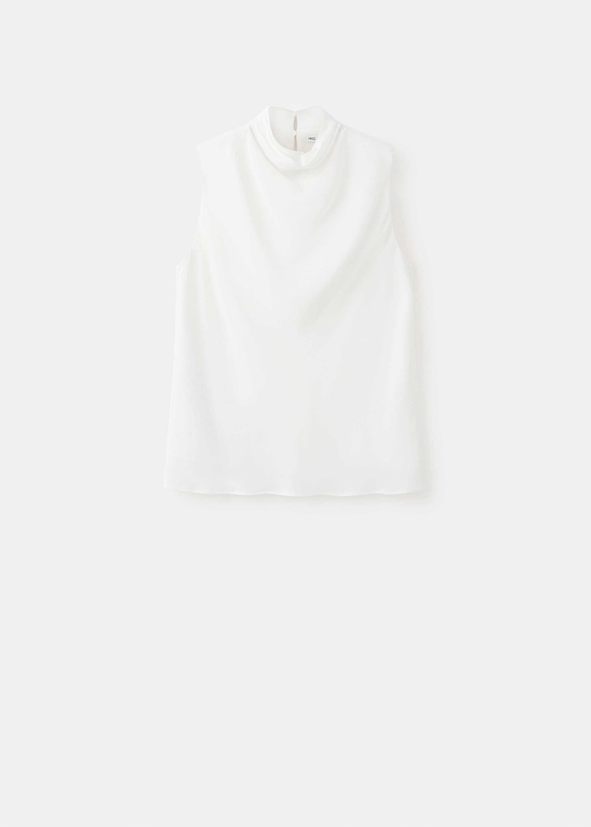 Top cuello alto drapeado - Artículo sin modelo