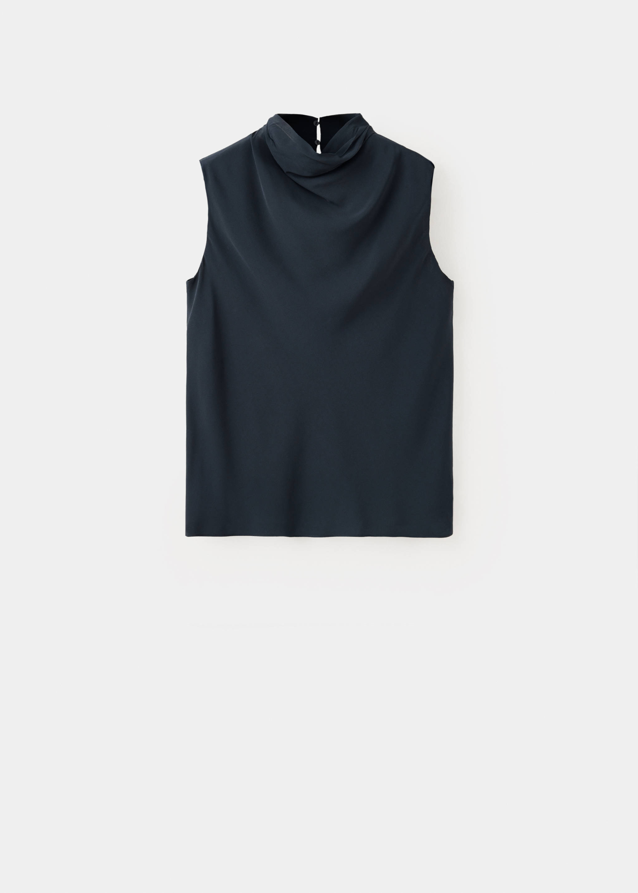 Top cuello alto drapeado - Artículo sin modelo