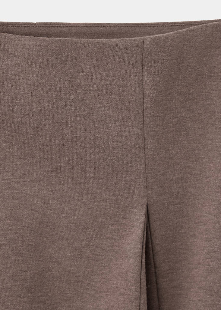 Midi godet skirt — Brown