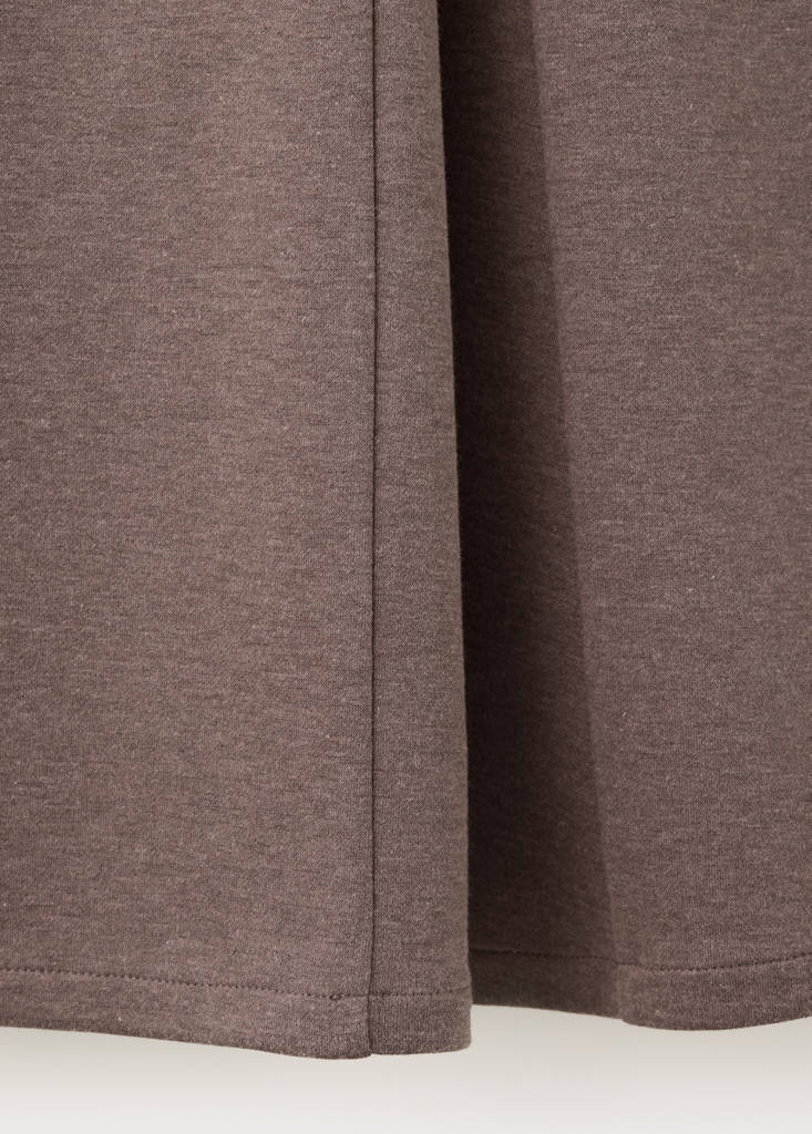 Midi godet skirt — Brown