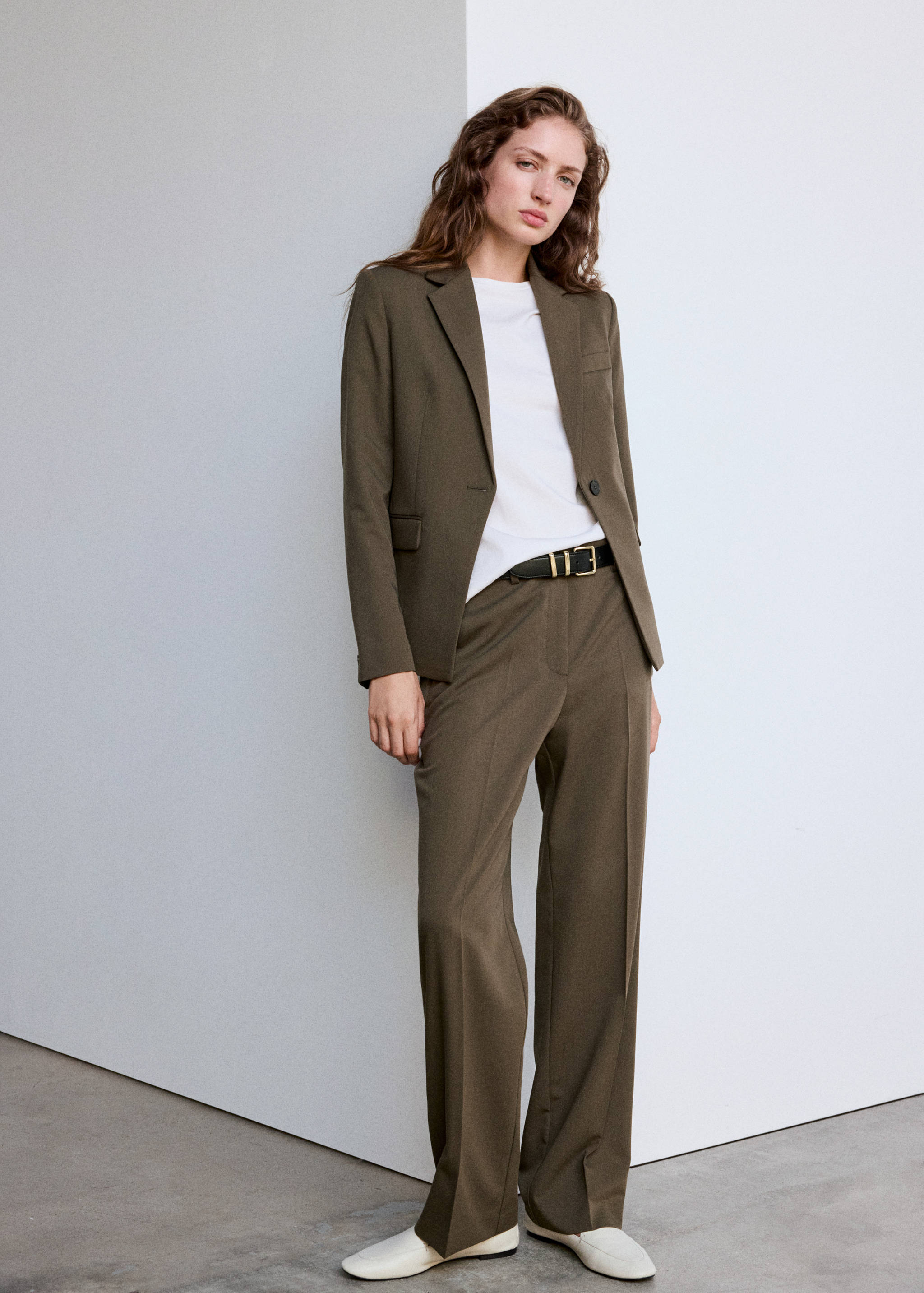 Fitted suit blazer - General plane