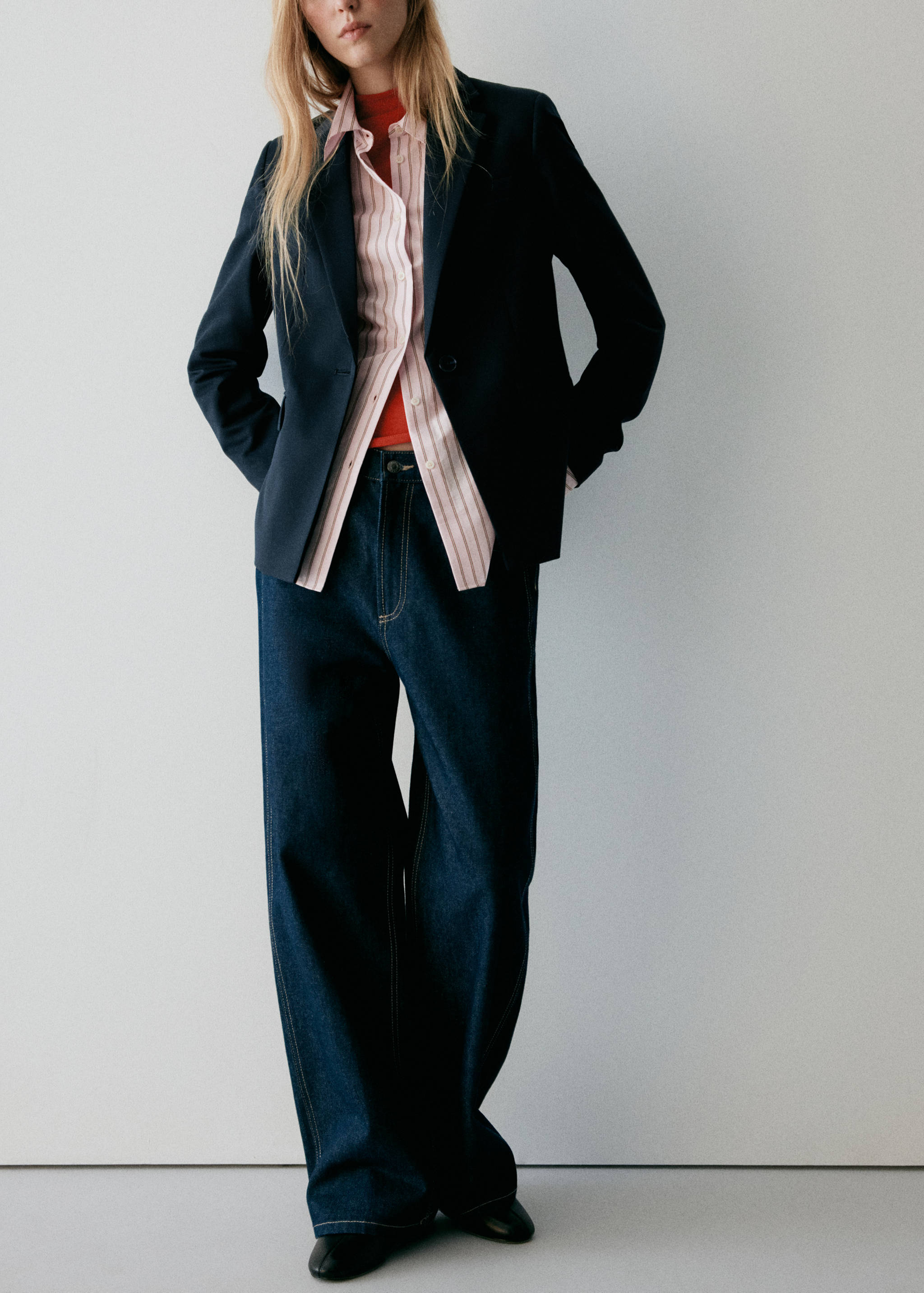 Fitted suit blazer - Details of the article 1