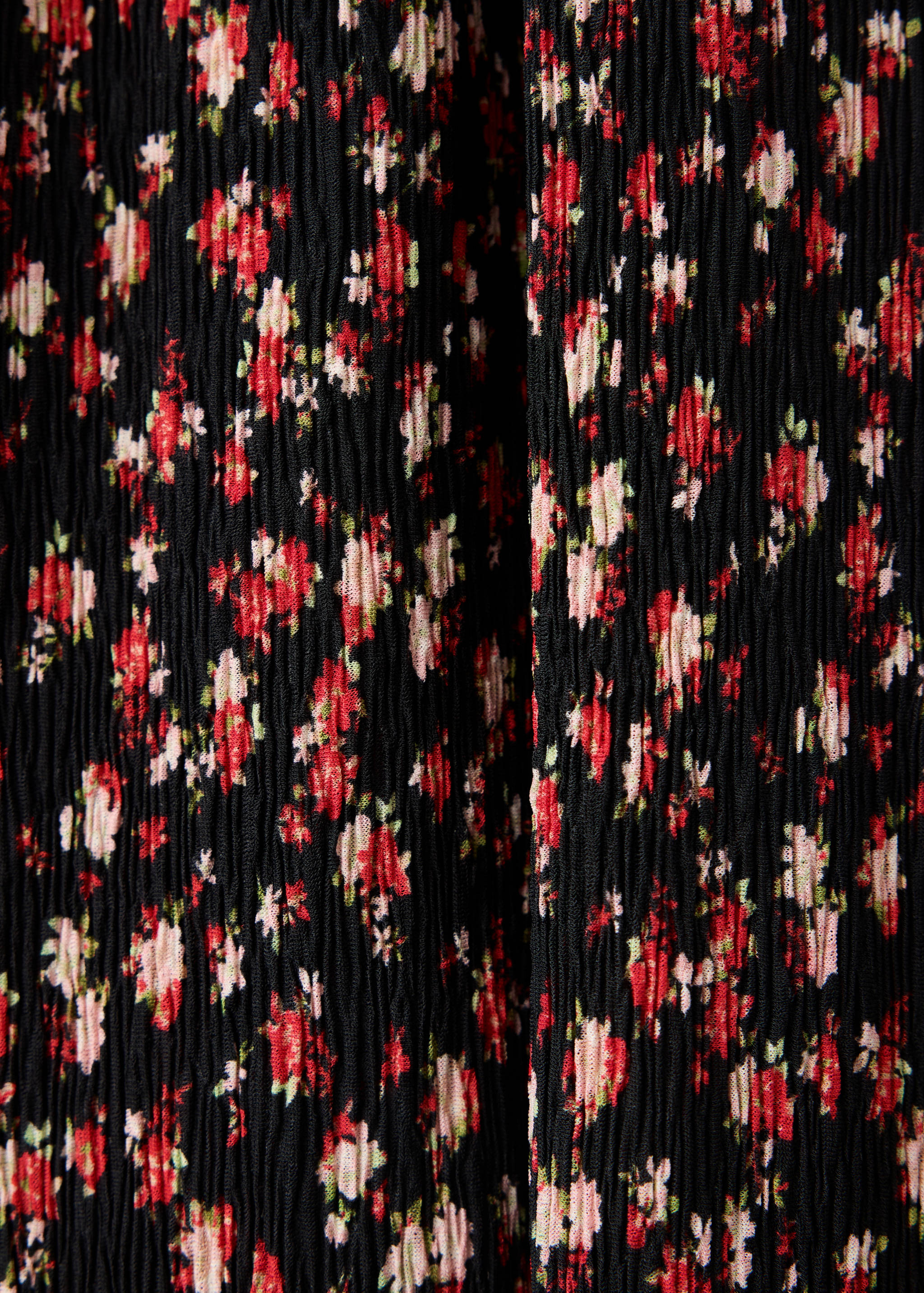 Printed pleated dress - Details of the article 0