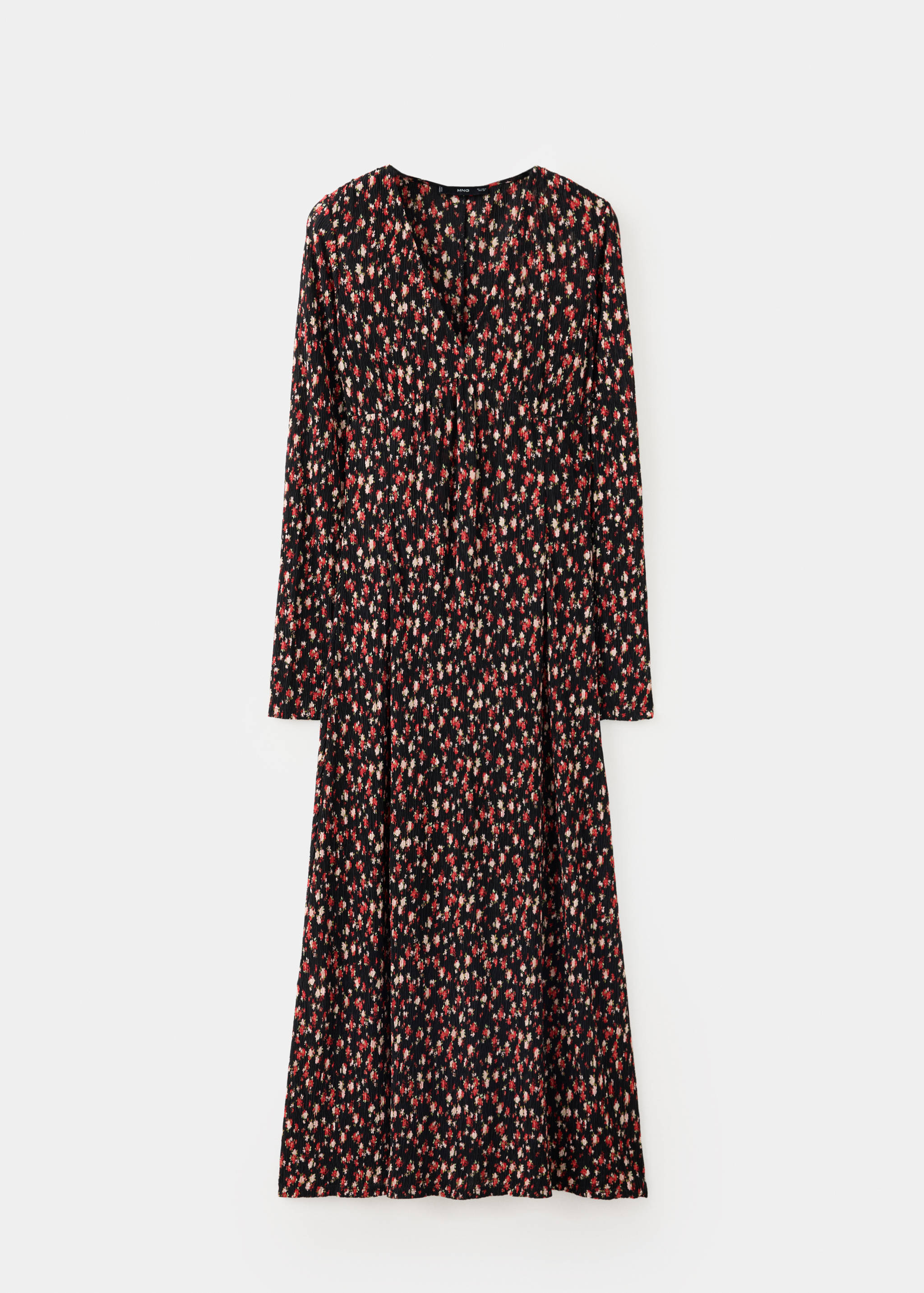 Printed pleated dress - Article without model