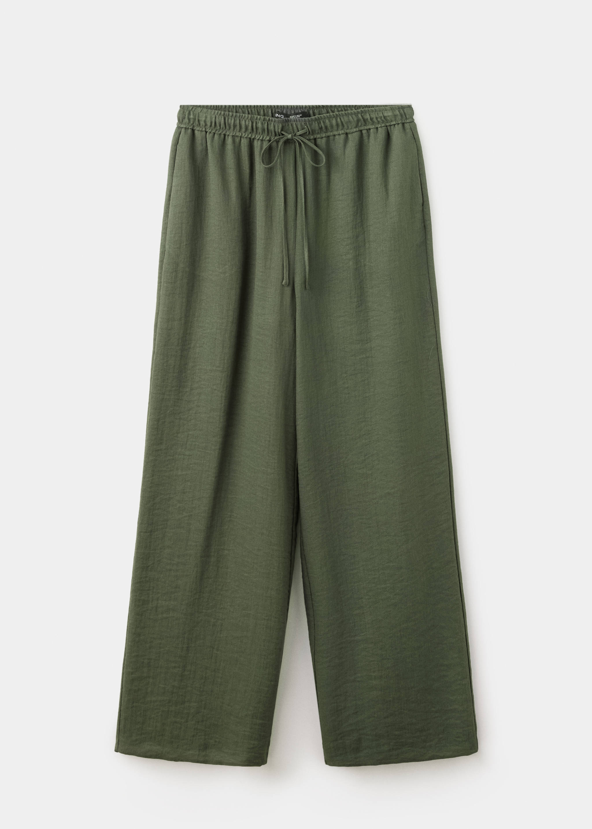 Textured flowy trousers - Article without model