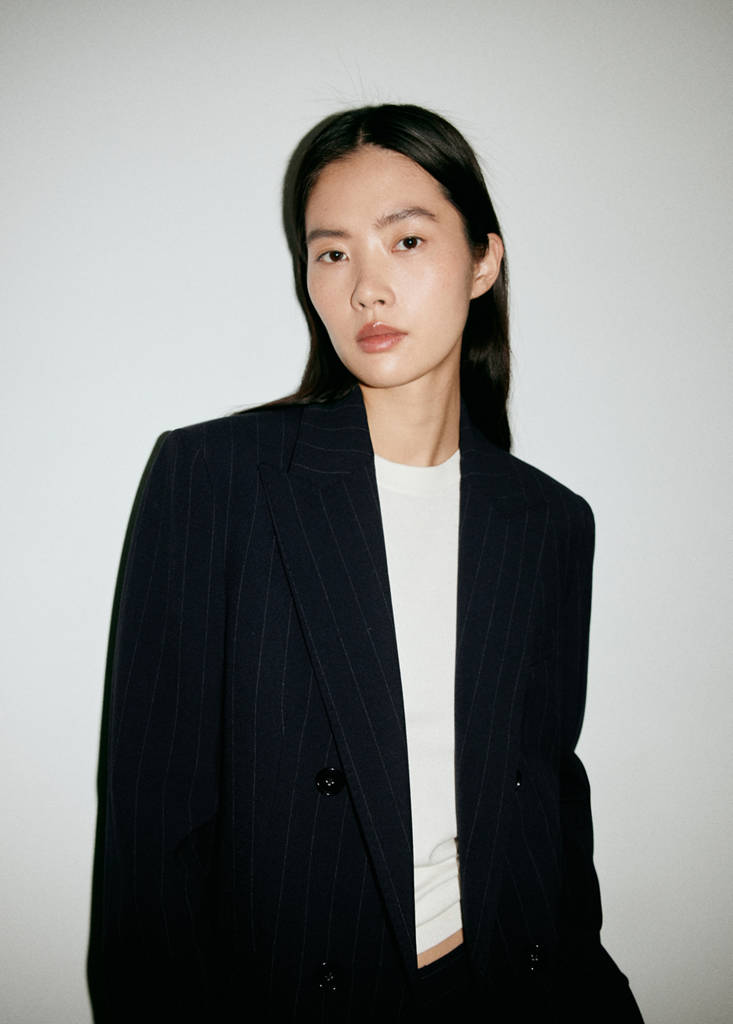 Double-breasted suit blazer - thumbnail 6
