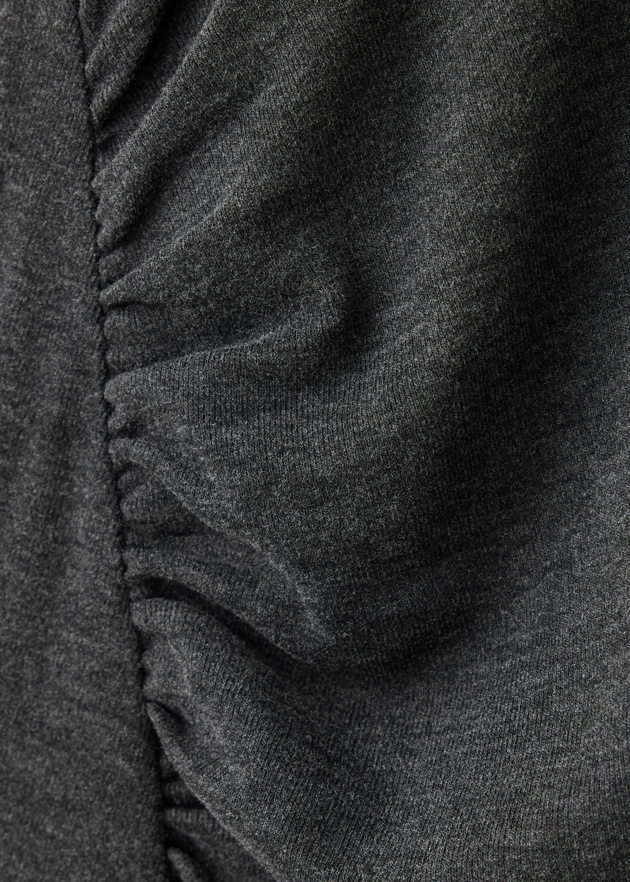 Side-ruched knit dress - تفاصيل المنتج 8