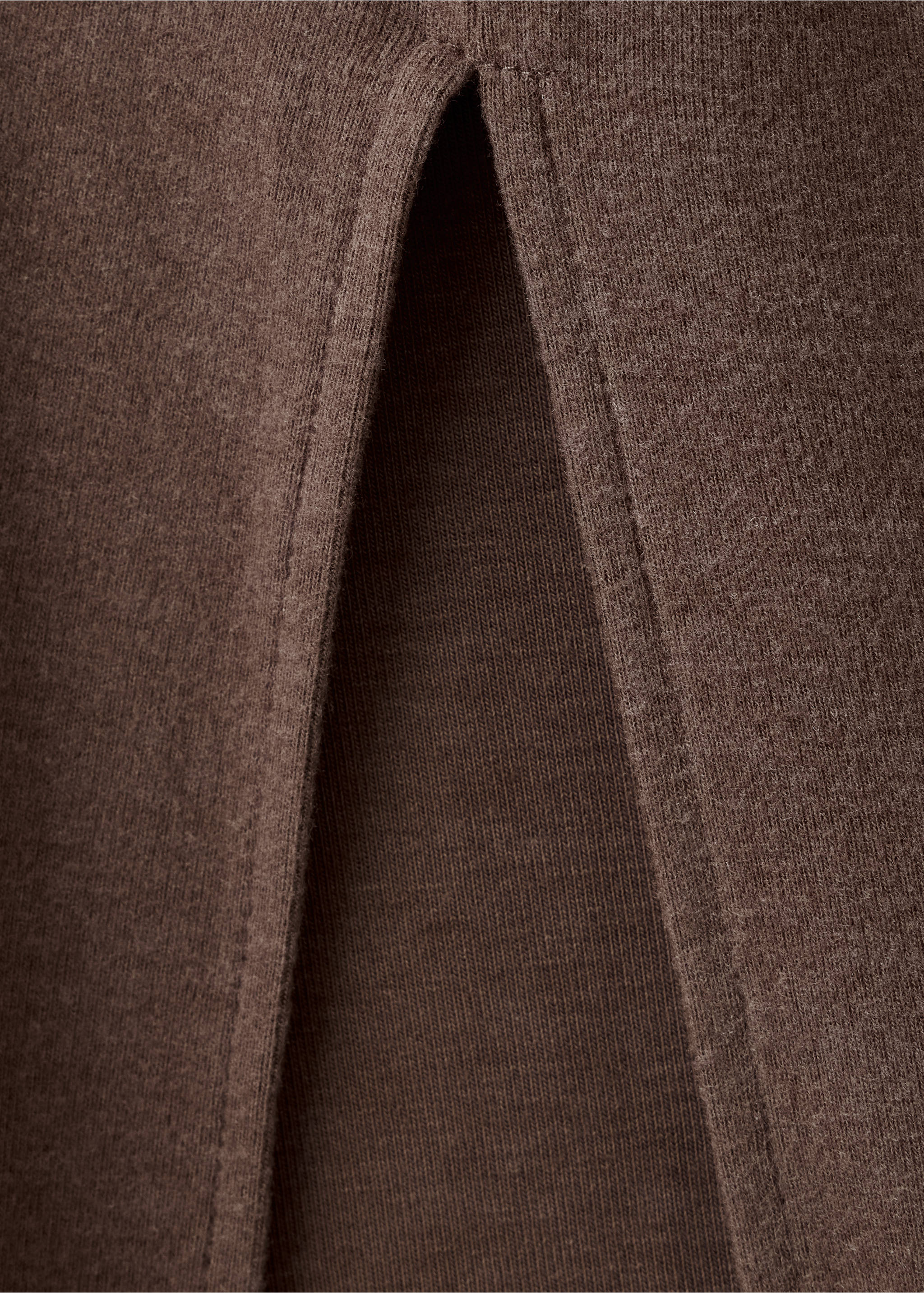 Side-ruched knit dress - تفاصيل المنتج 0, بني فاتح/خفيف. Ref: 37085865-00.