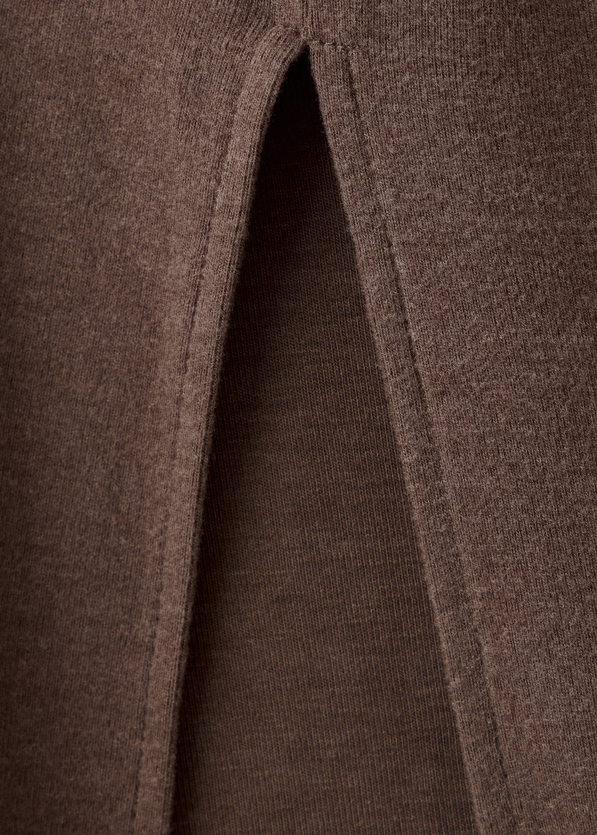 Side-ruched knit dress - تفاصيل المنتج 0