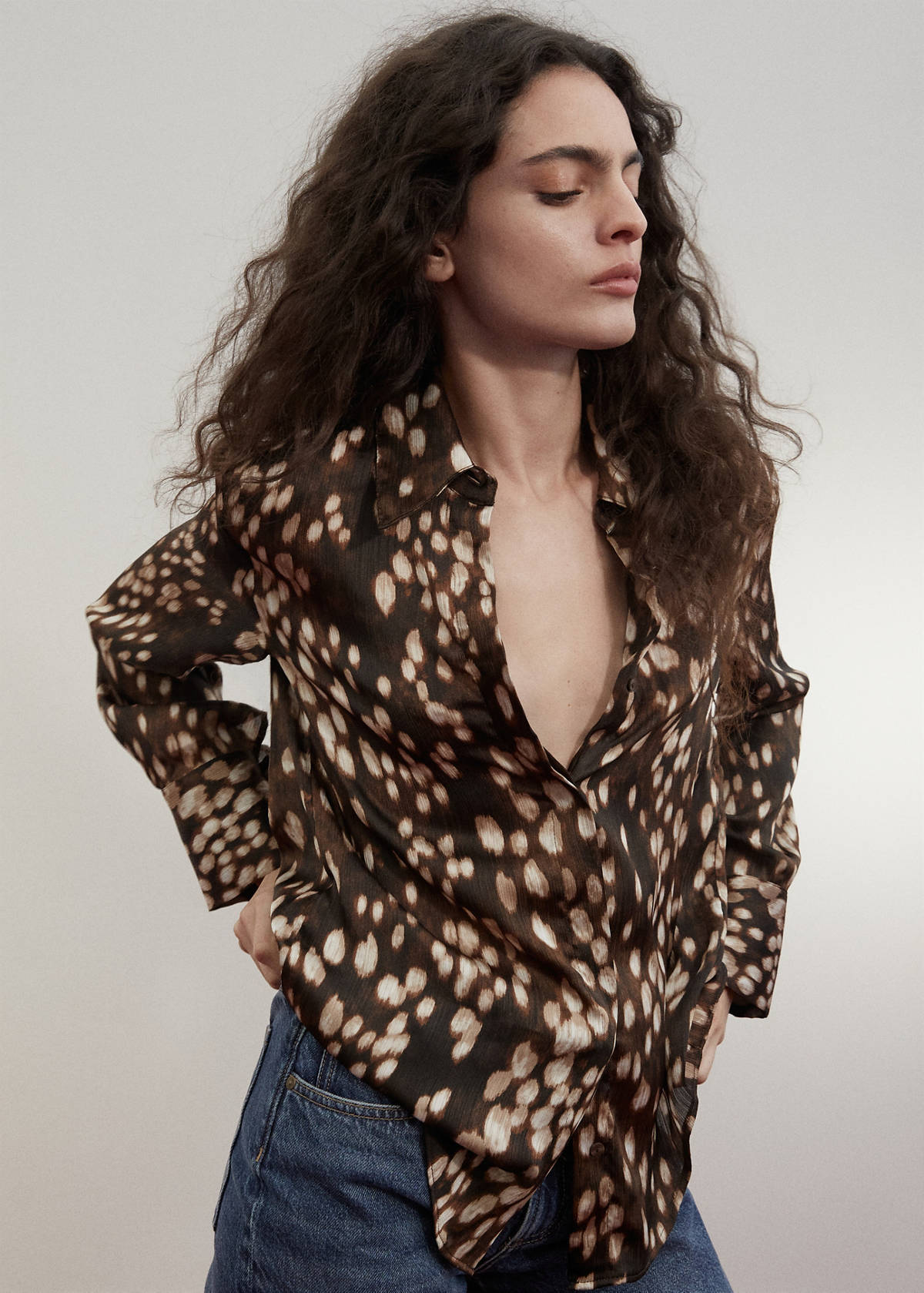 Straight Bambi shirt — Brown