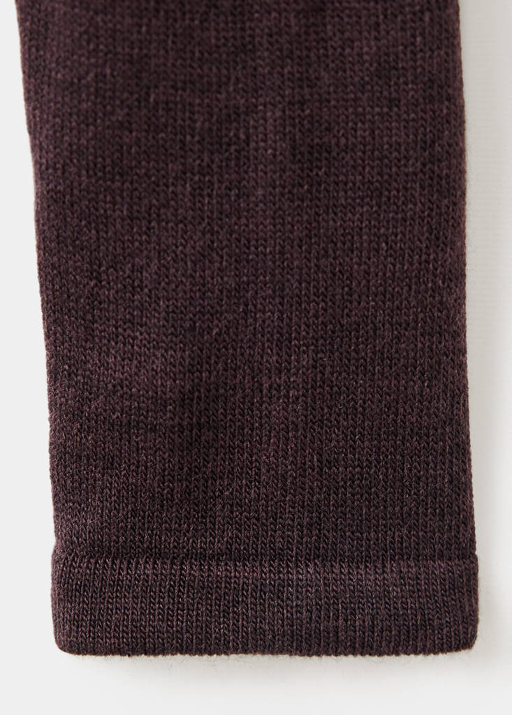 Fine-knit hooded cardigan — Brown
