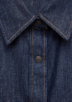 Denim shirt with flap pockets — Open Blue 8