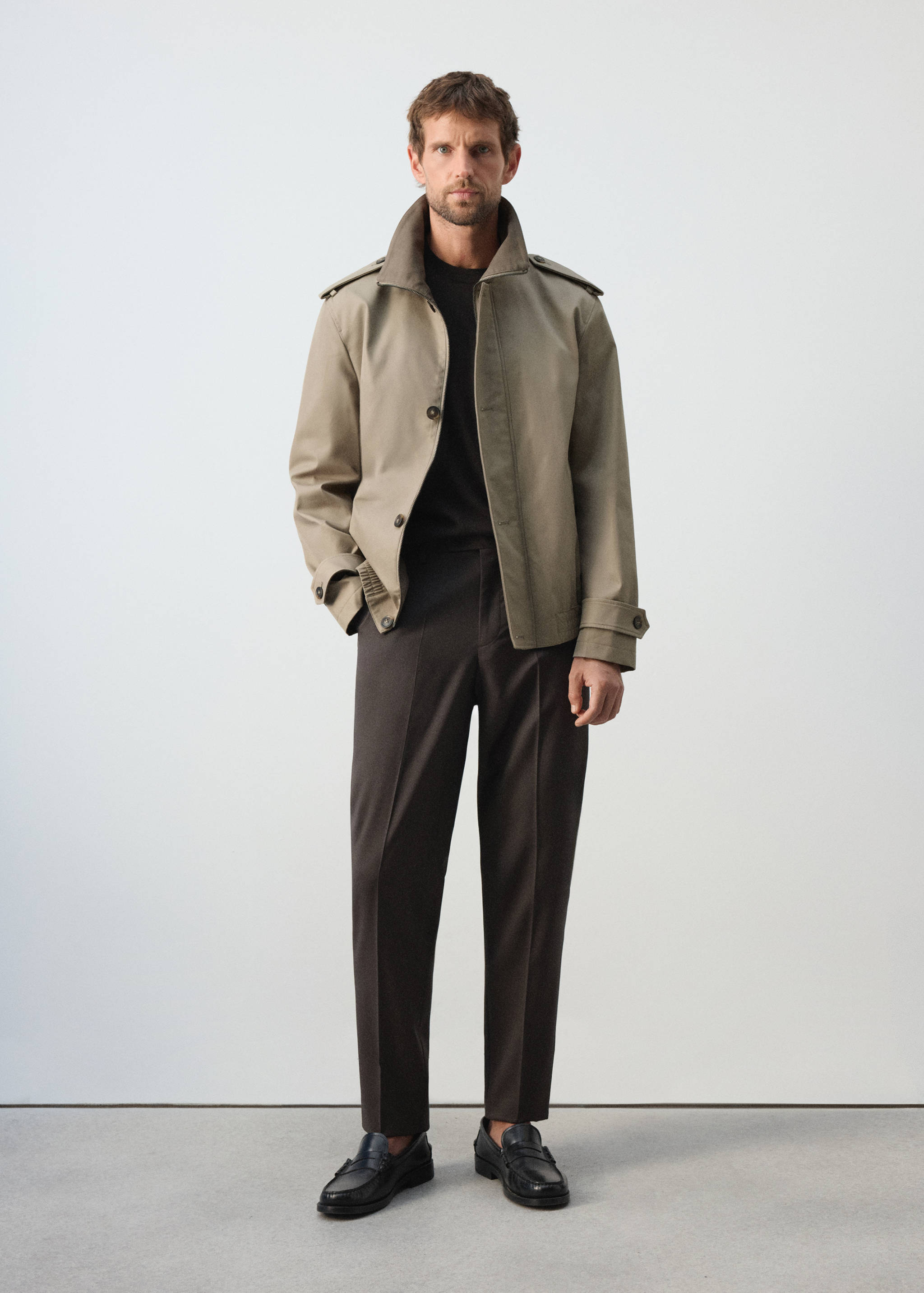 100% cotton water repellent jacket - General plane