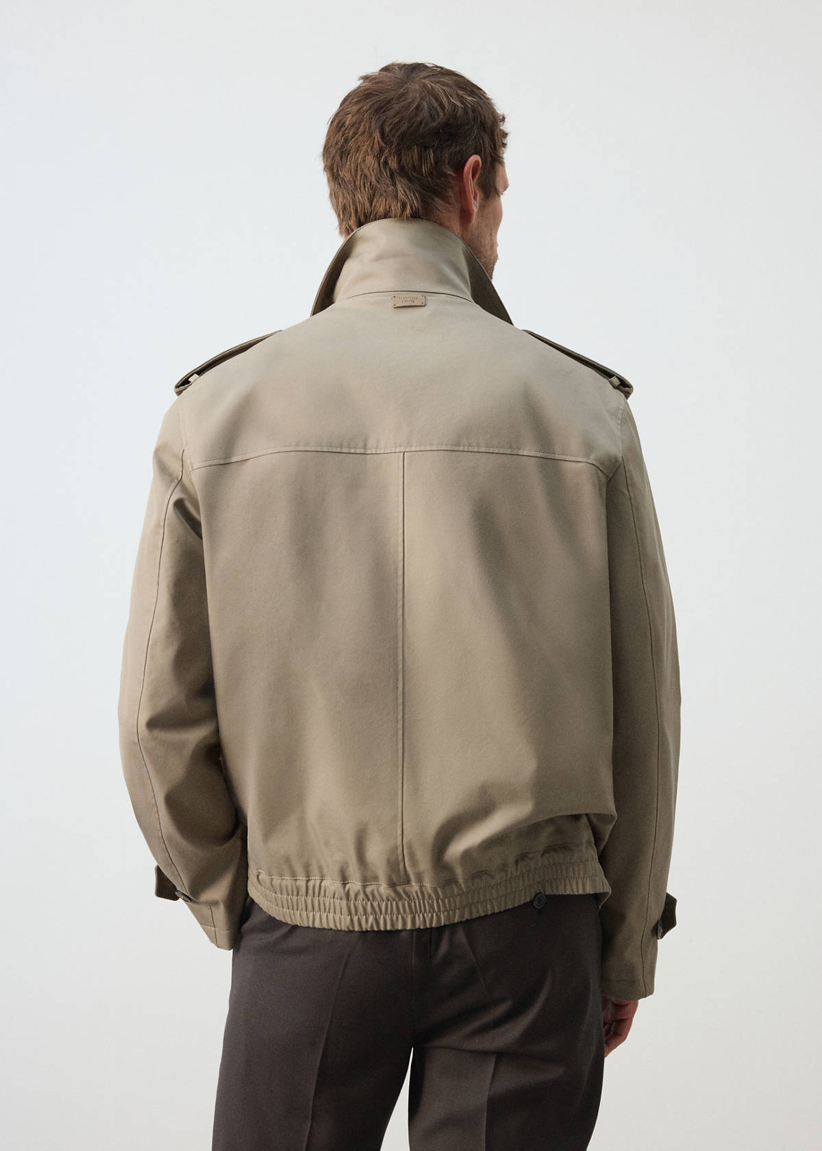 Water-repellent jacket — Medium Brown