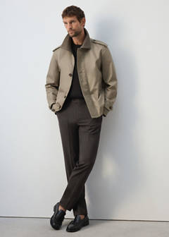 Water-repellent jacket — Medium Brown 7