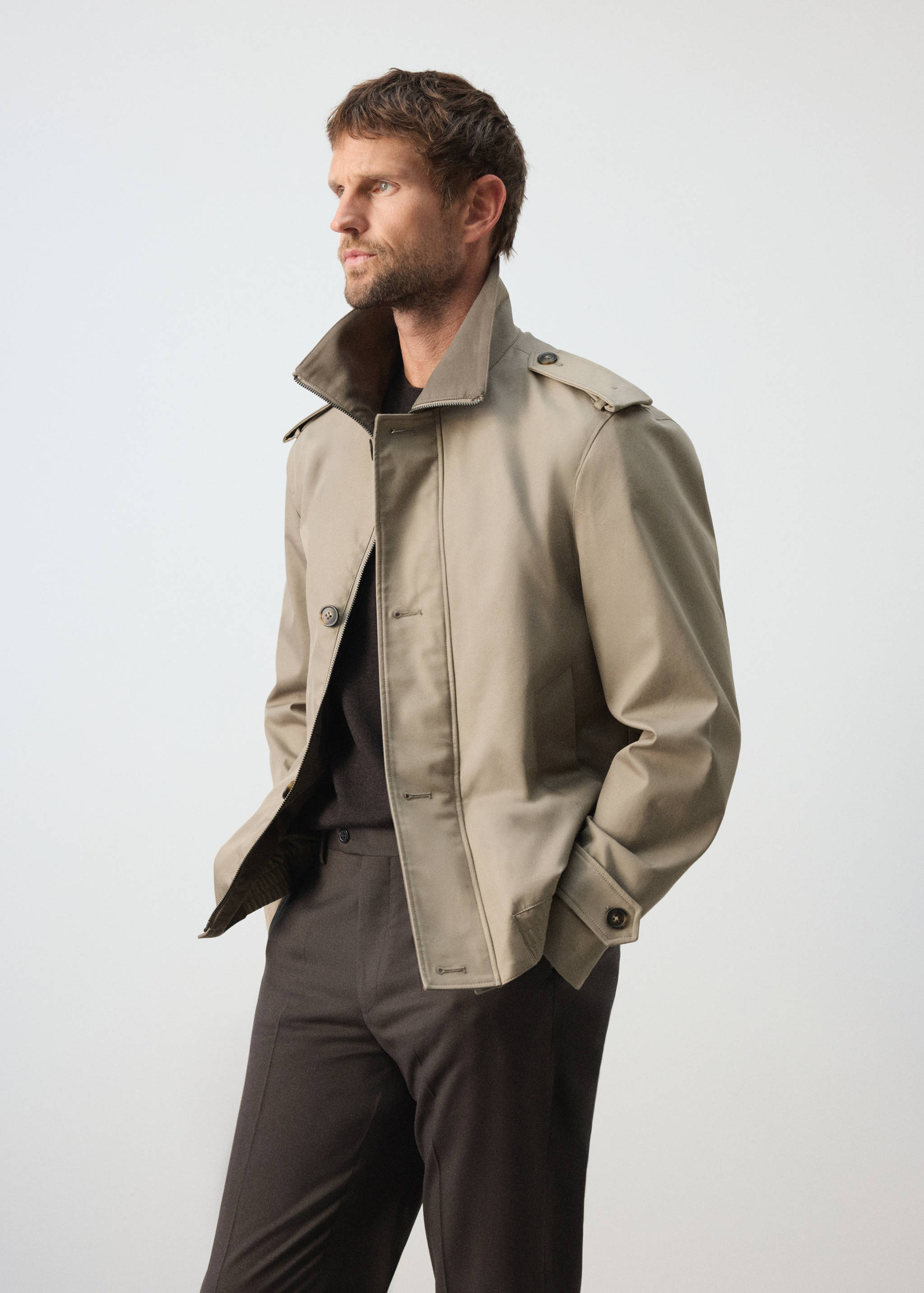100% cotton water repellent jacket - Details of the article 2