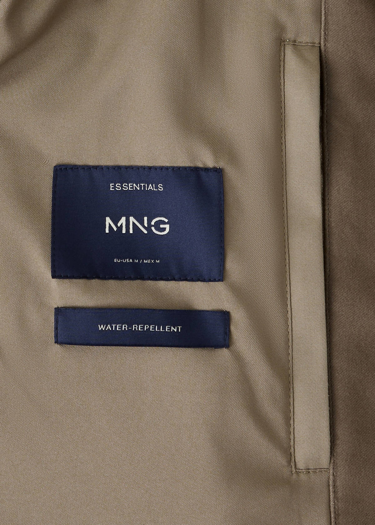 Water-repellent jacket — Medium Brown