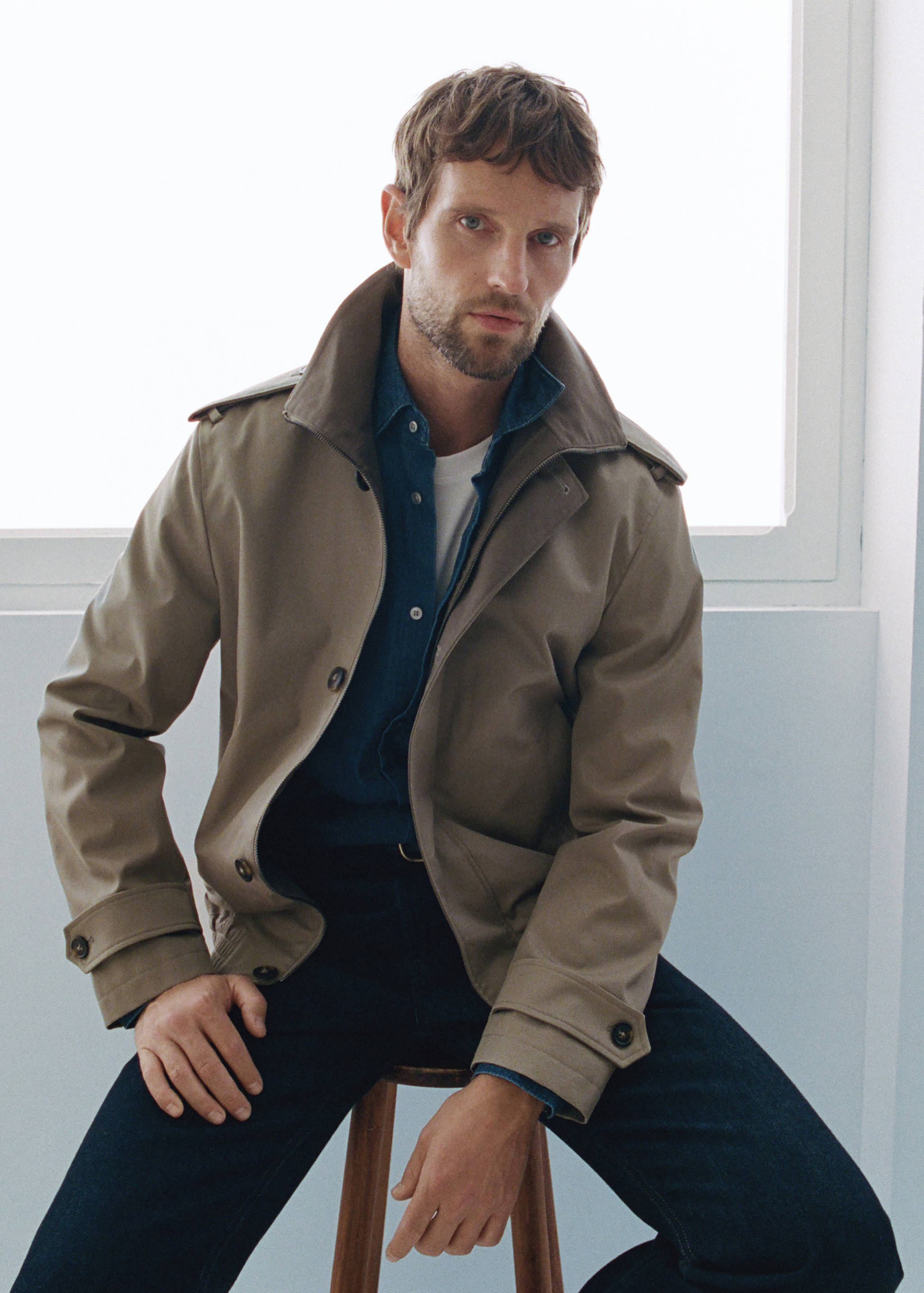 100% cotton water repellent jacket - Details of the article 5