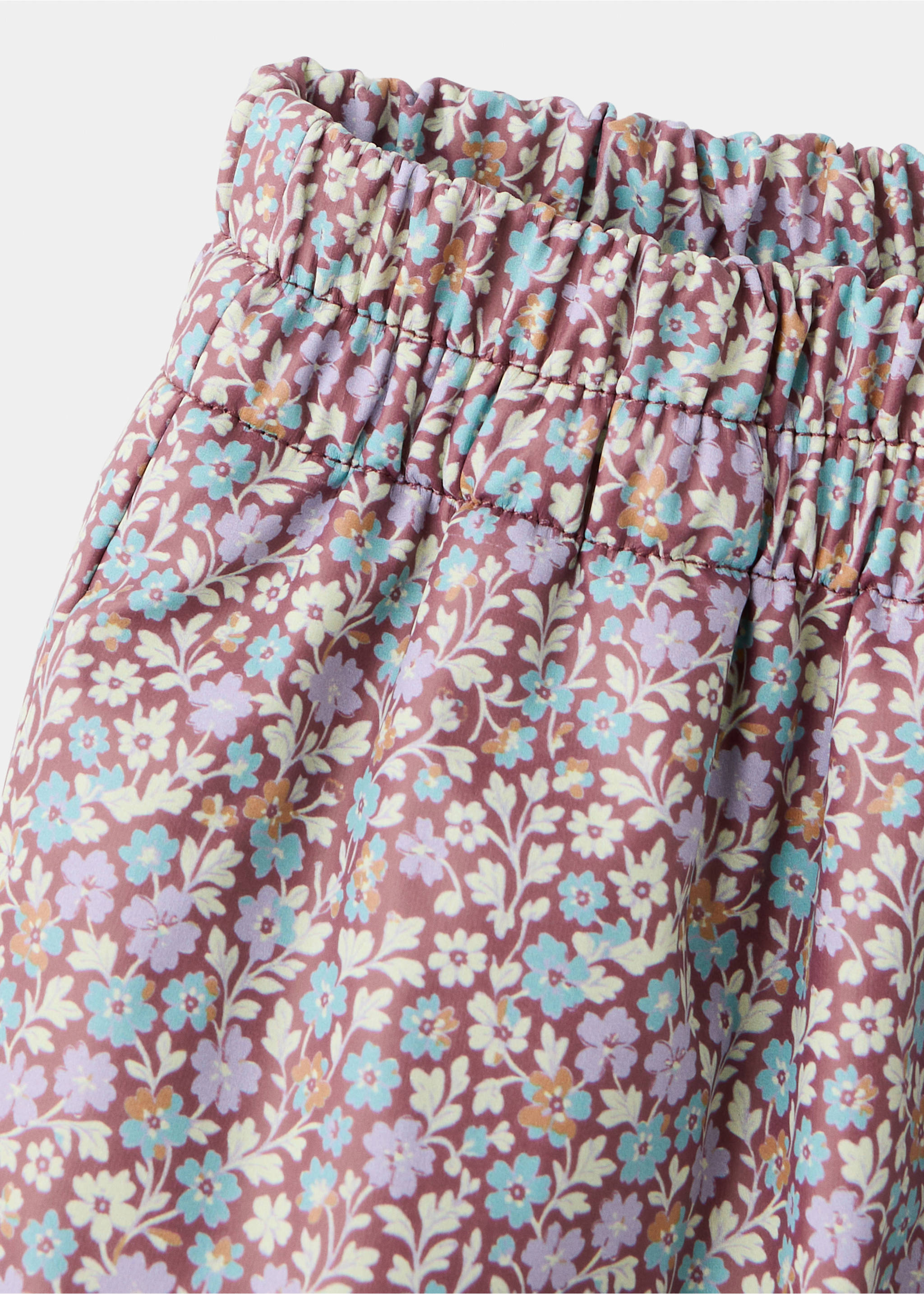 Floral print harem trousers - Details of the article 8, Lavender. Ref: 37085975-00.