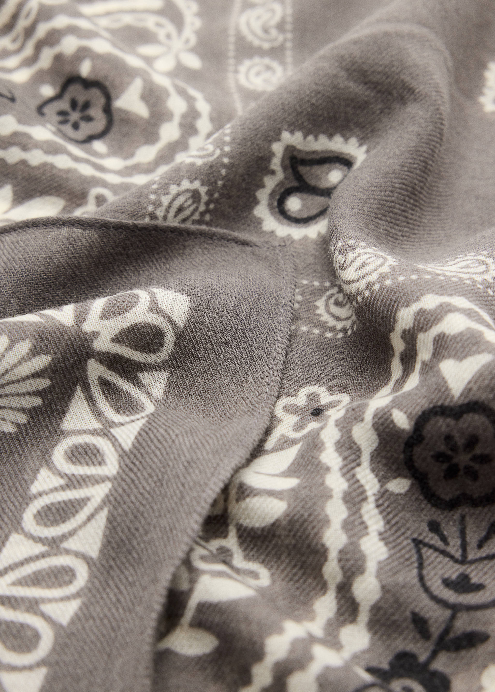 Paisley print scarf - Medium plane