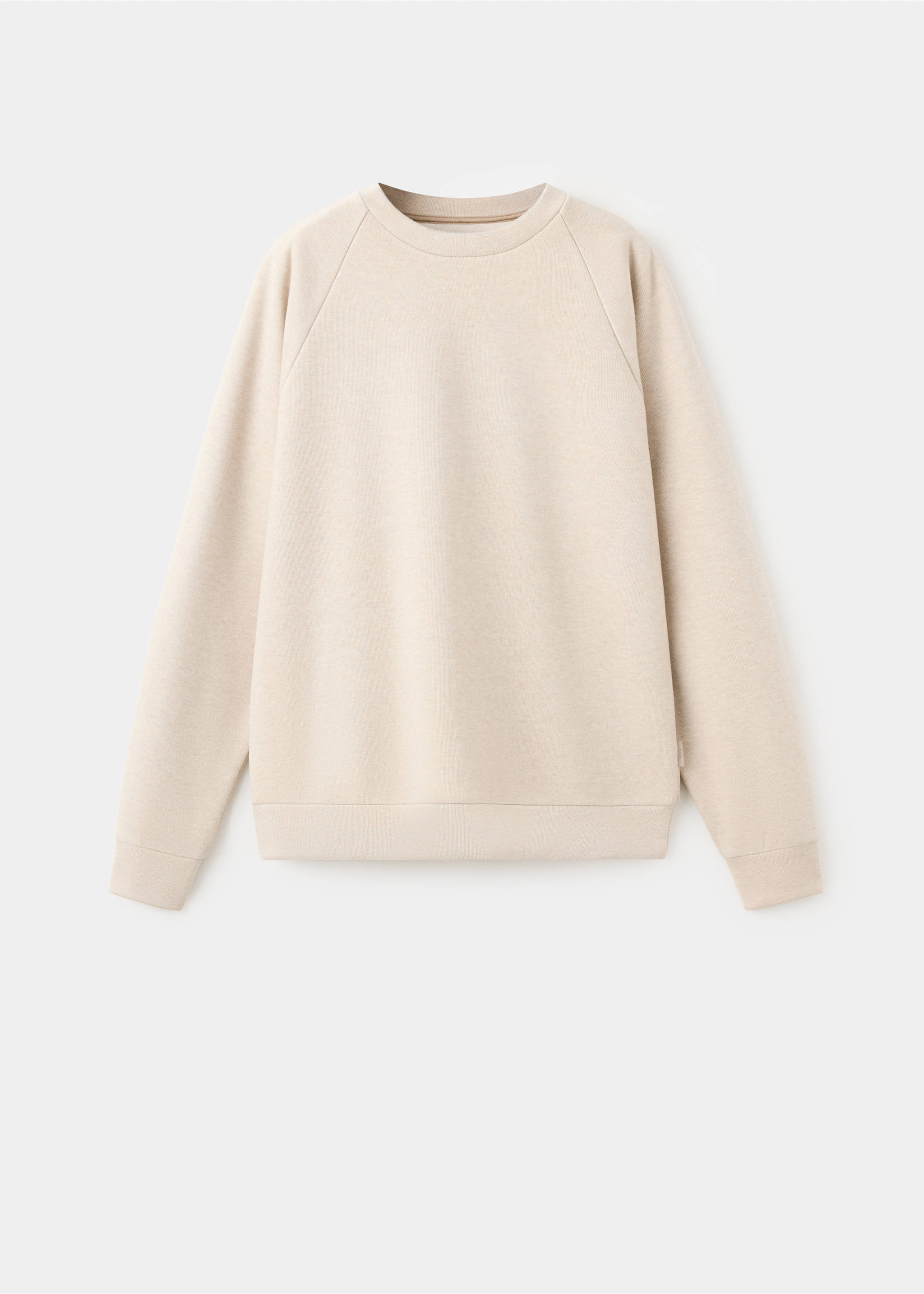 Brushed-effect sweatshirt - Article without model, Beige. Ref: 37085987-00.