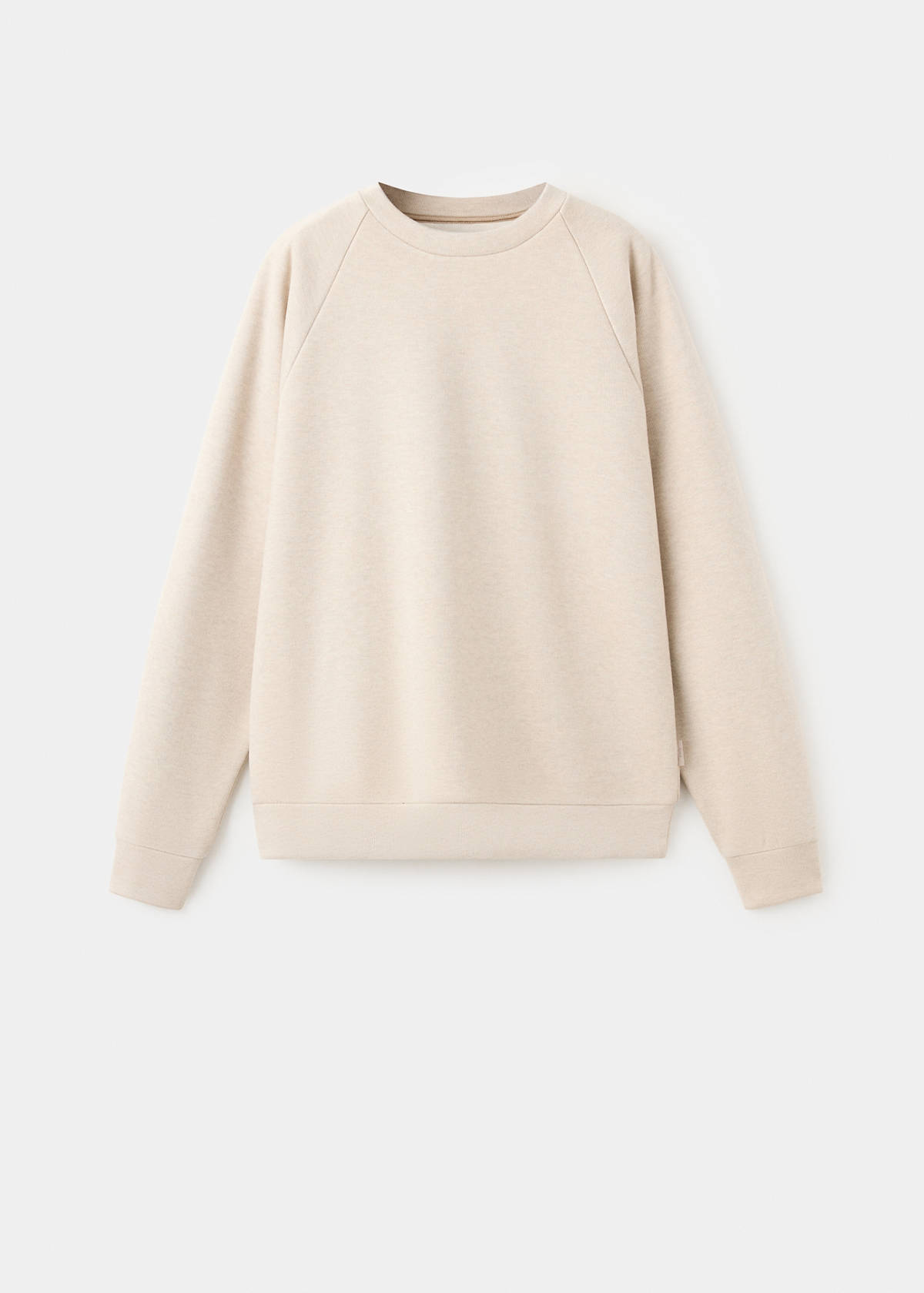 Brushed-effect sweatshirt — Beige
