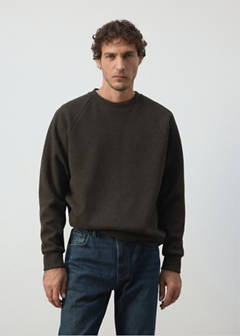 Brushed-effect sweatshirt — Brown 9