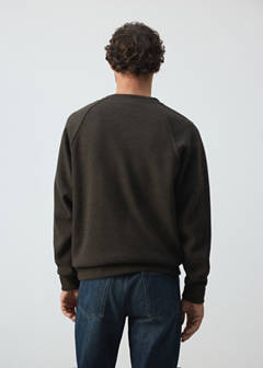 Brushed-effect sweatshirt — Brown 11