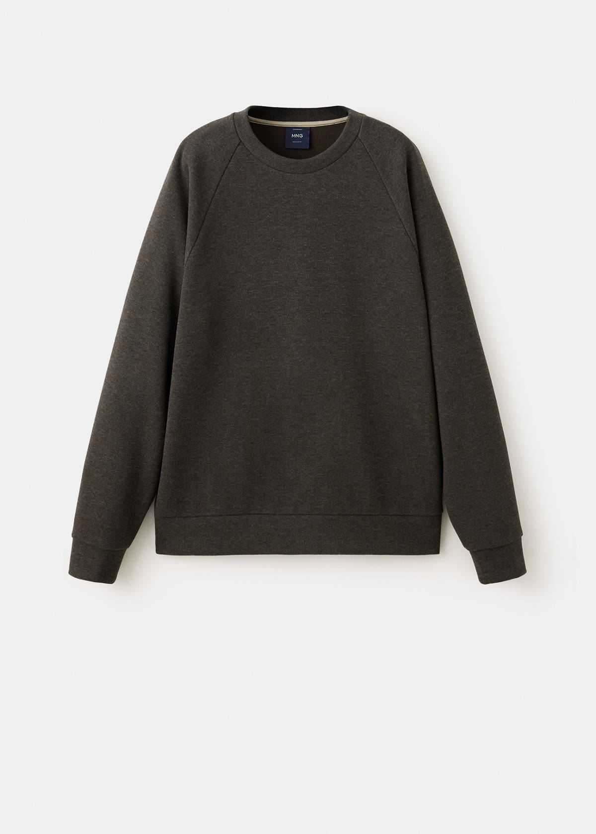 Brushed-effect sweatshirt — Brown