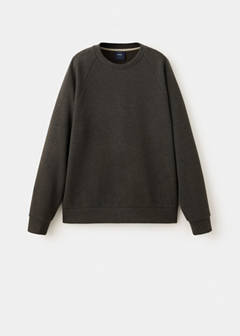 Brushed-effect sweatshirt — Brown 6