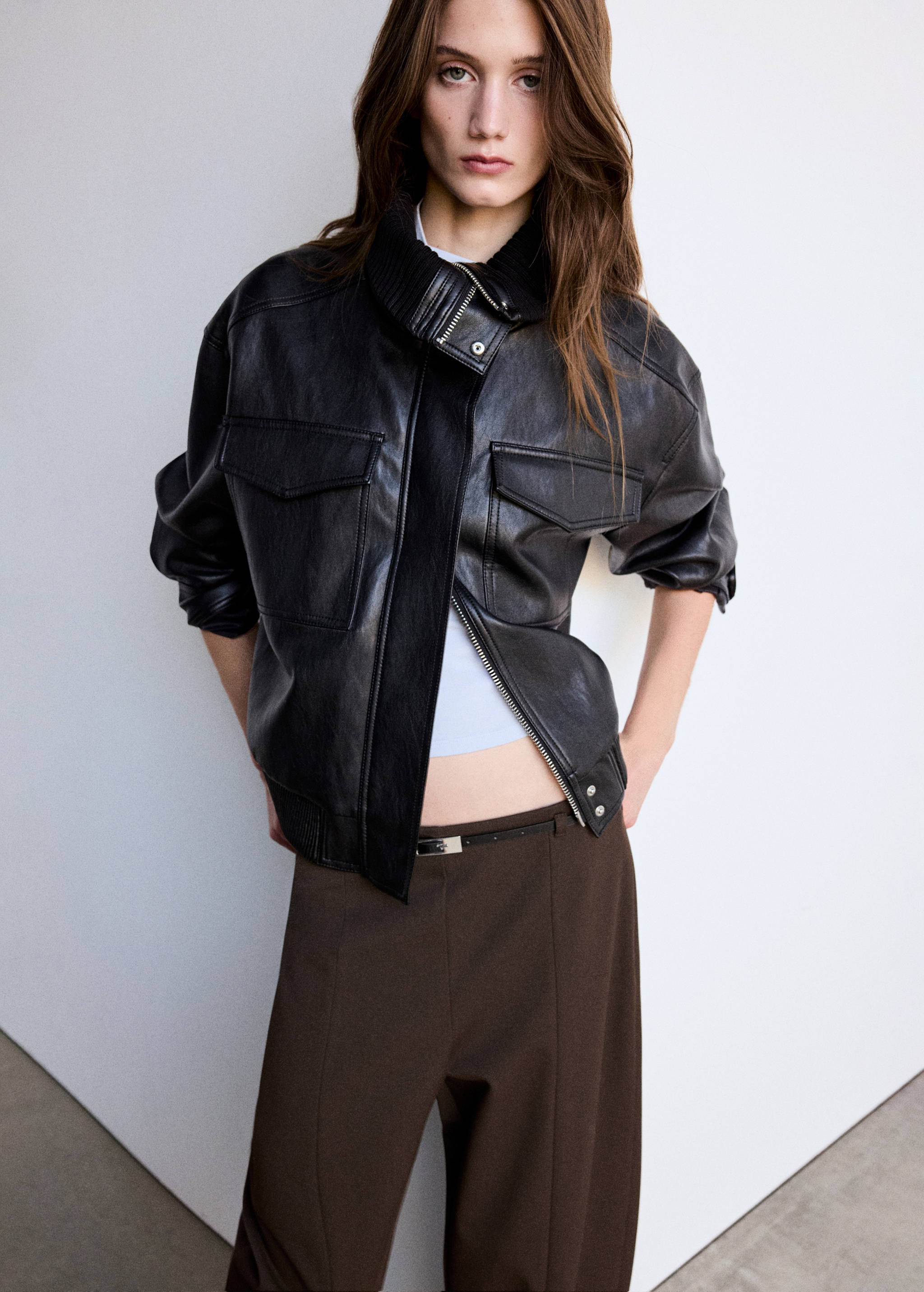 Pantalon ballon ceinture à boucle - Détail de l'article 1