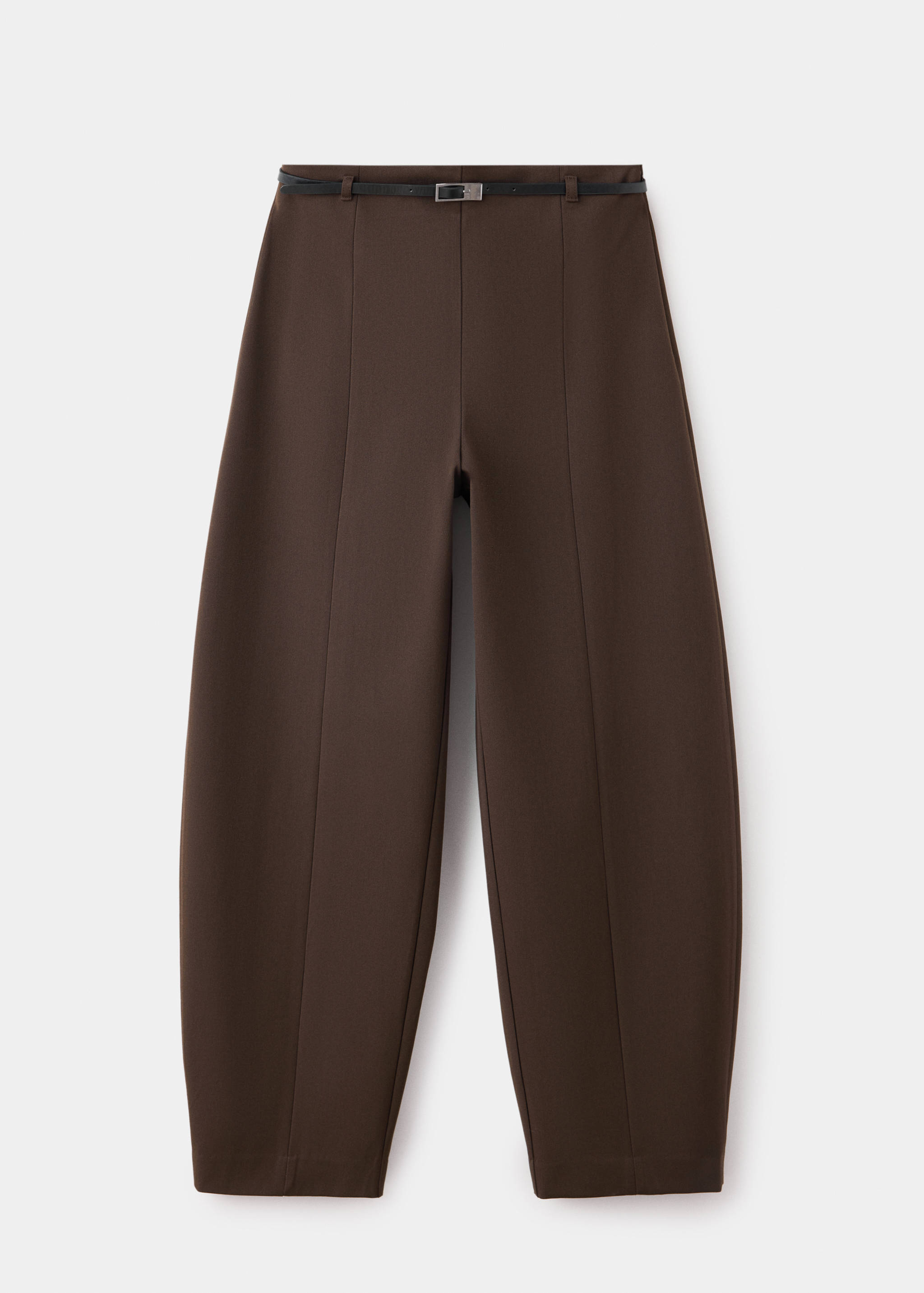 Balloon trousers with buckle belt - Article without model