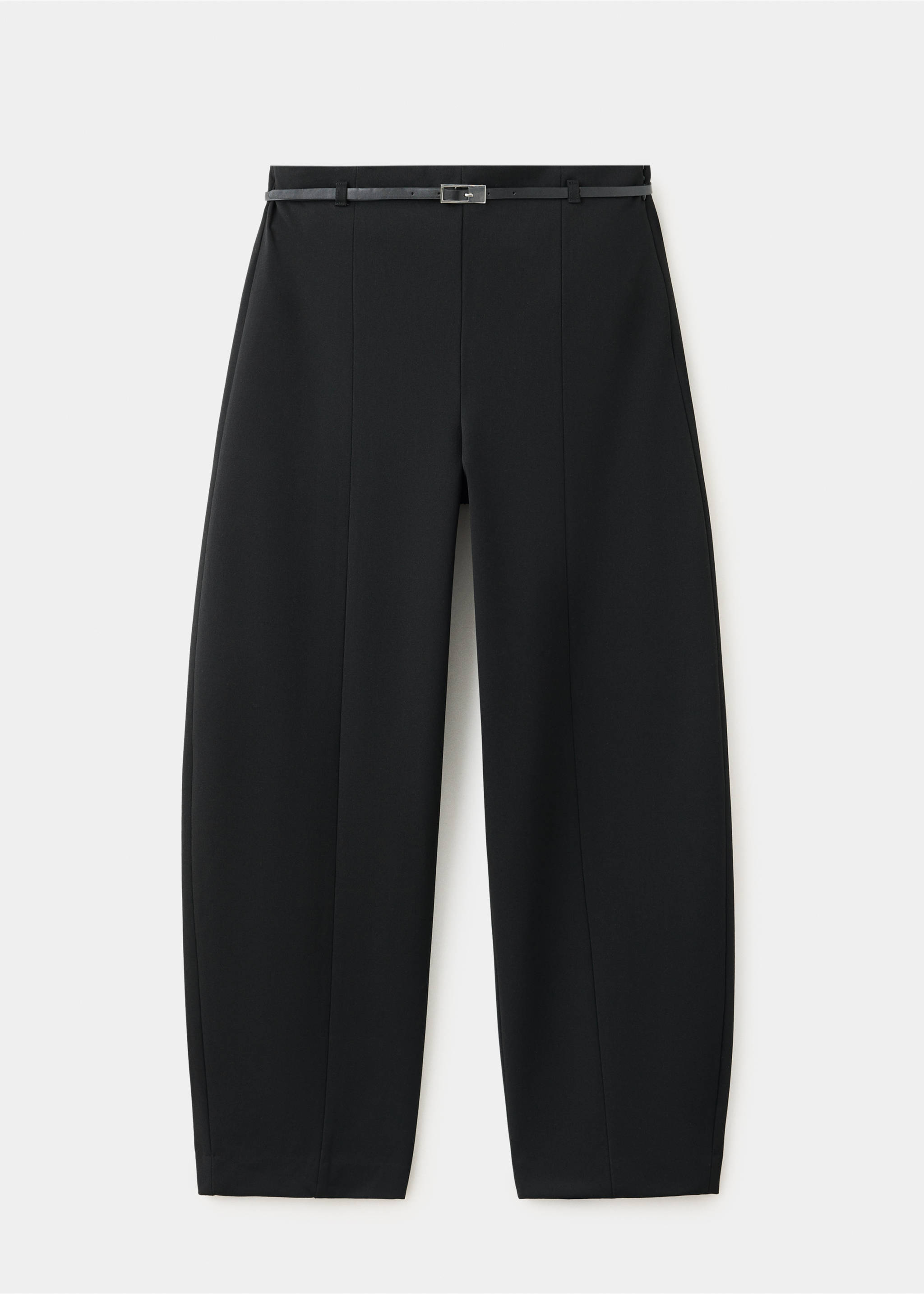 Balloon trousers with buckle belt - Article without model, Black. Ref: 37085988-00.