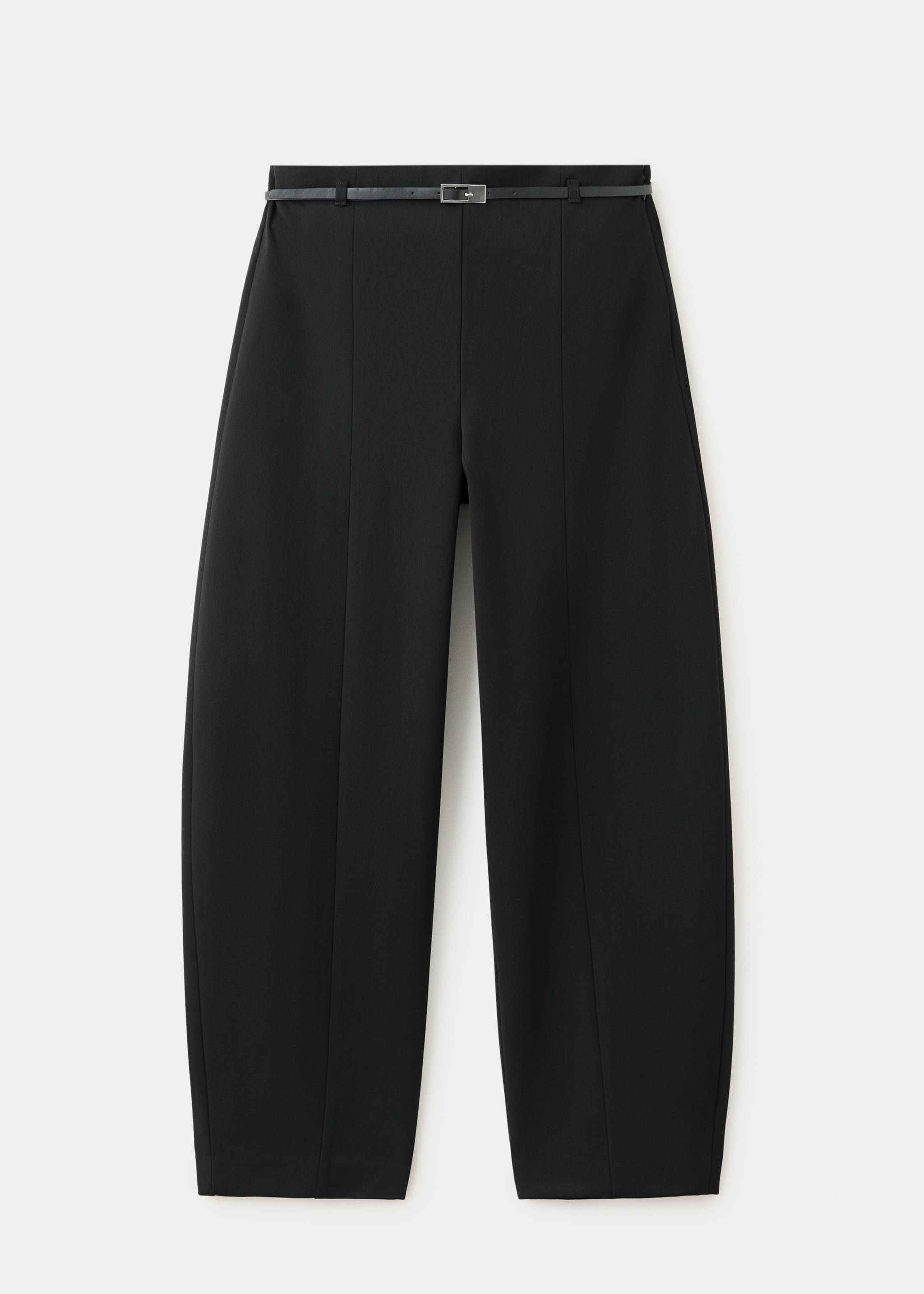 Balloon trousers with buckle belt - Article without model