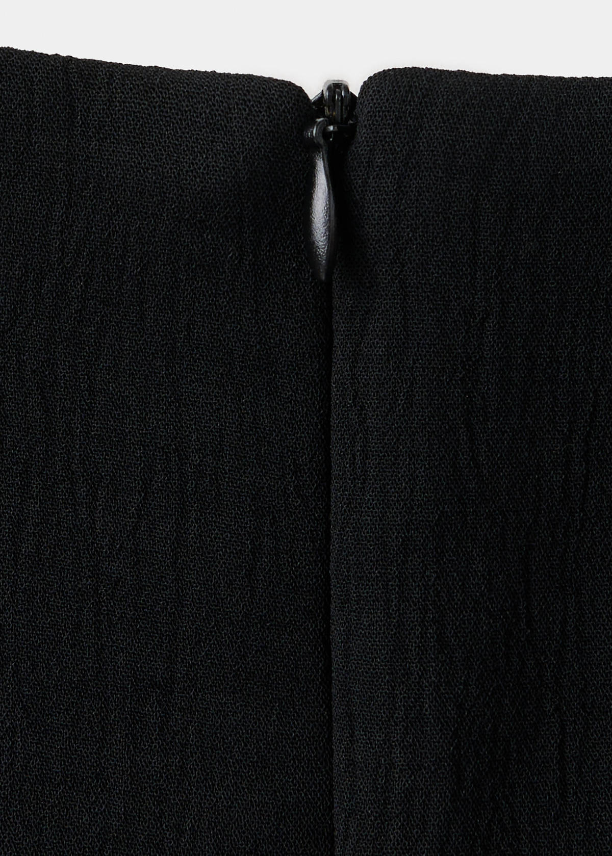 Wrap dress with side tie detail — Black