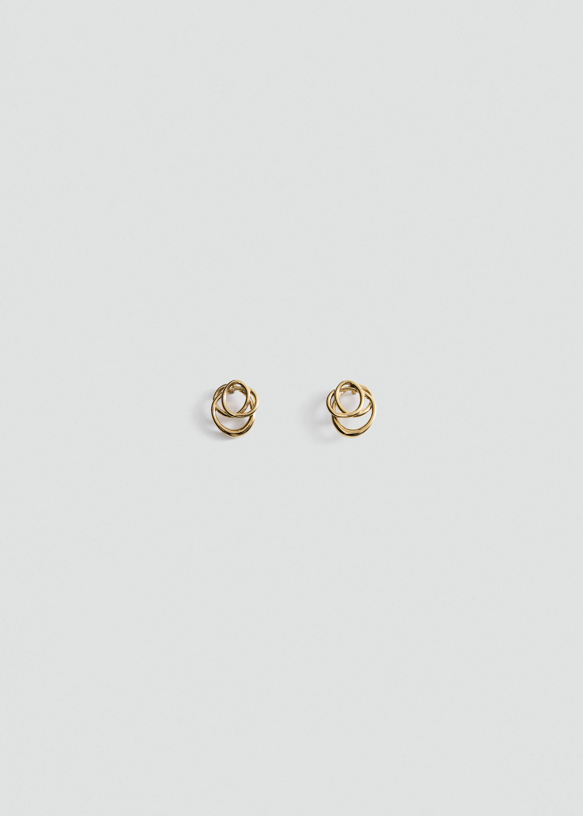 Interlocking stainless steel earrings - Article without model