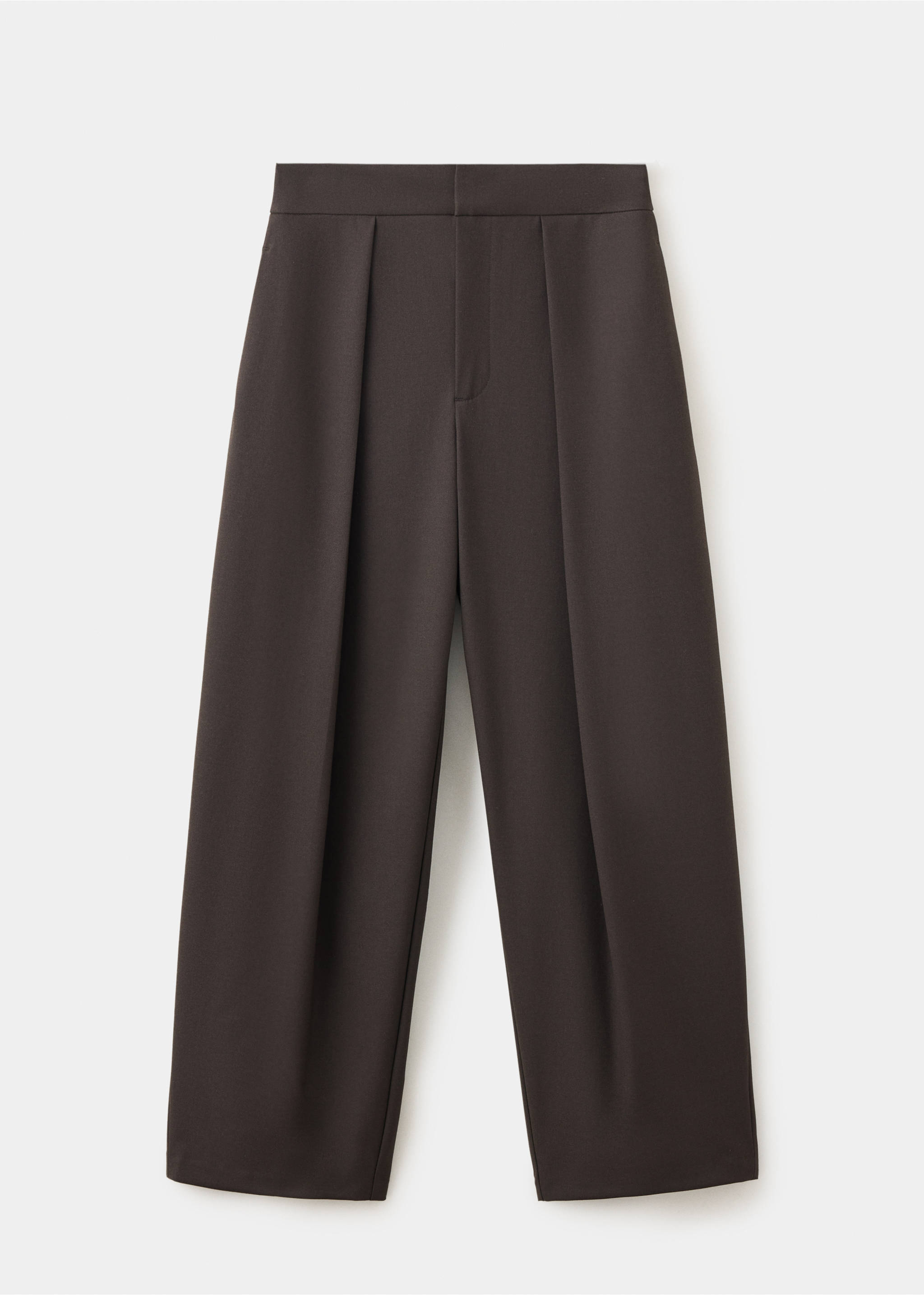 Pantalon ballon à pinces - Article sans modèle, Chocolat. Ref: 37085992-00.